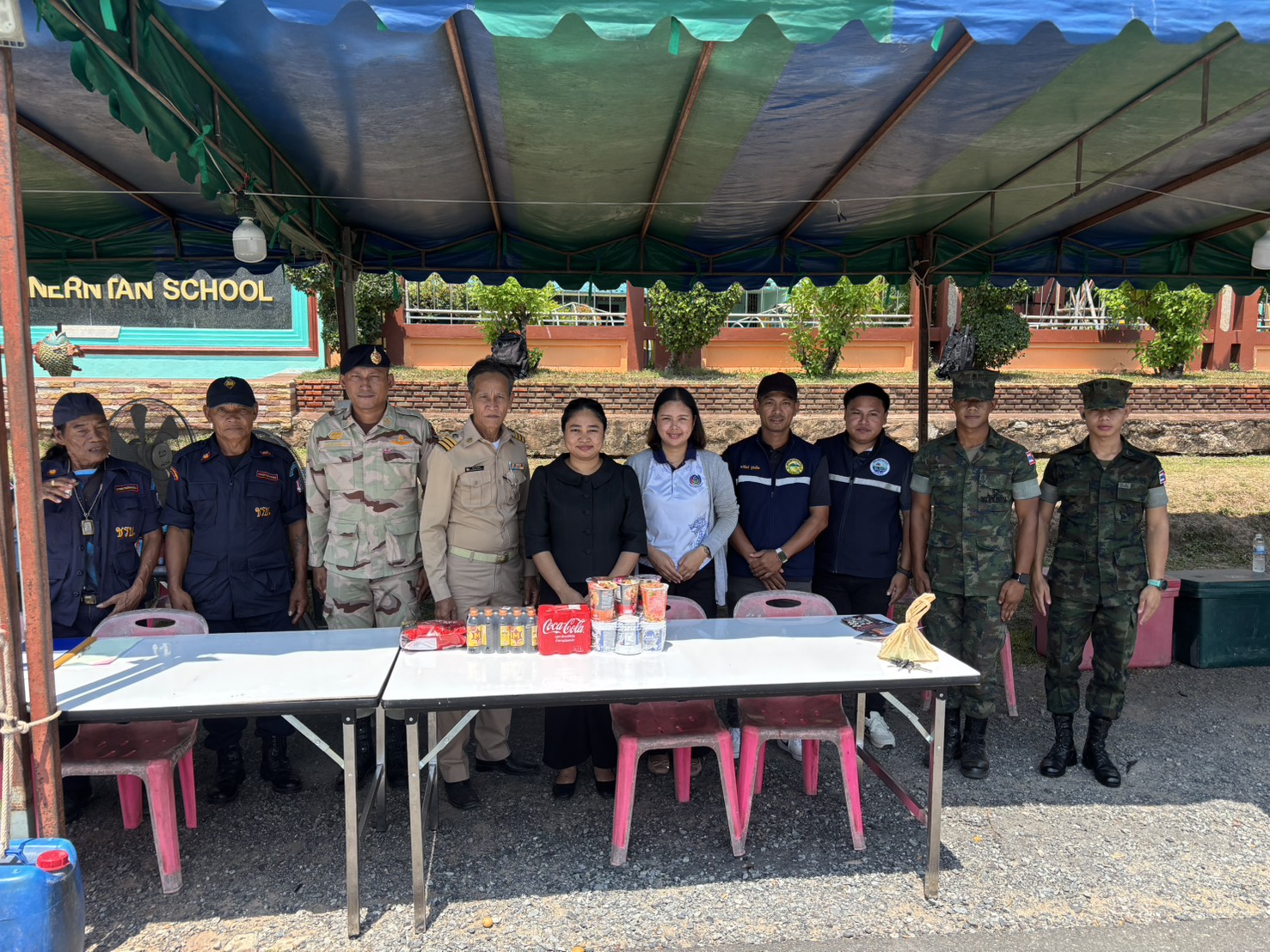 🚢🌊สพอ.คลองใหญ่ ออกตรวจเยี่ยมจุดตรวจป้องกันและลดอุบัติเหตุทางถนนและทางน้ำในช่วงเทศกาลสงกรานต์ พ.ศ.2569