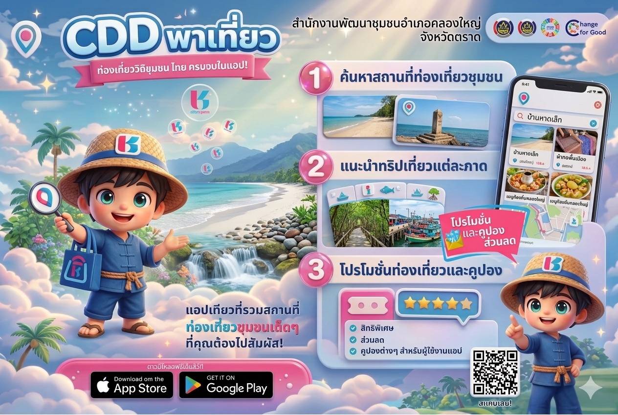 🚢🌊สพอ.คลองใหญ่ ขอประชาสัมพันธ์ Click ชุมชน